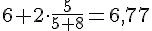 https://www.cyberforum.ru/cgi-bin/latex.cgi?6+2\cdot \frac{5}{5+8}=6,77