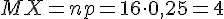 https://www.cyberforum.ru/cgi-bin/latex.cgi?MX=np=16 \cdot 0,25=4