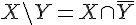 https://www.cyberforum.ru/cgi-bin/latex.cgi?X \setminus Y= X \cap \overline{Y}